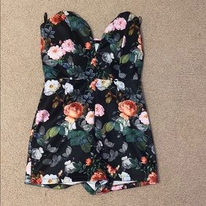 Forever 21 floral romper